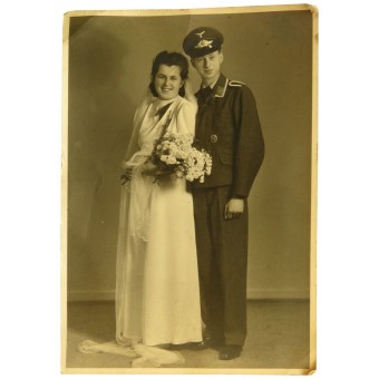 Luftwaffe Unteroffizier en el día de su boda. Espenlaub militaria